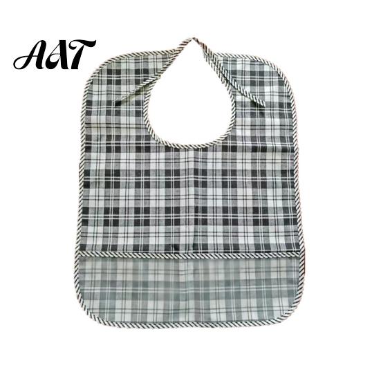 Double Sided Adult Bibs Double-sided Waterproof Bib, with Adjustable Neck Strap, Wide Adaptive Clothing for Seniors Crumb Catcher Large Washable