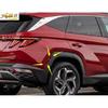 Glossy Black For Hyundai Tucson 22-24 Rear Wheel Eyebrow Arch Trim Cover Fender