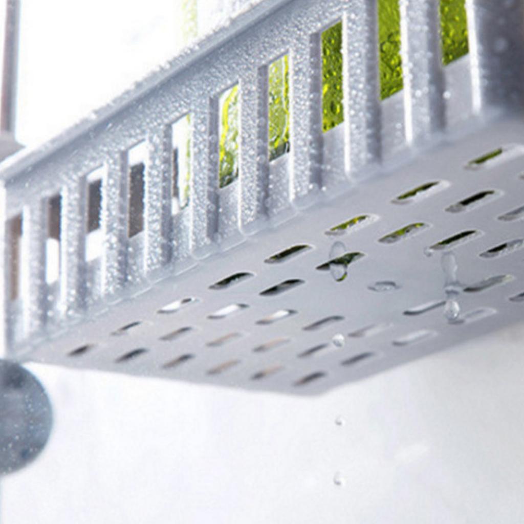 Bathroom Shelf Wall Mounted Multifunctional Wall Hanging Toiletry Storage Basket Rack with Hollow