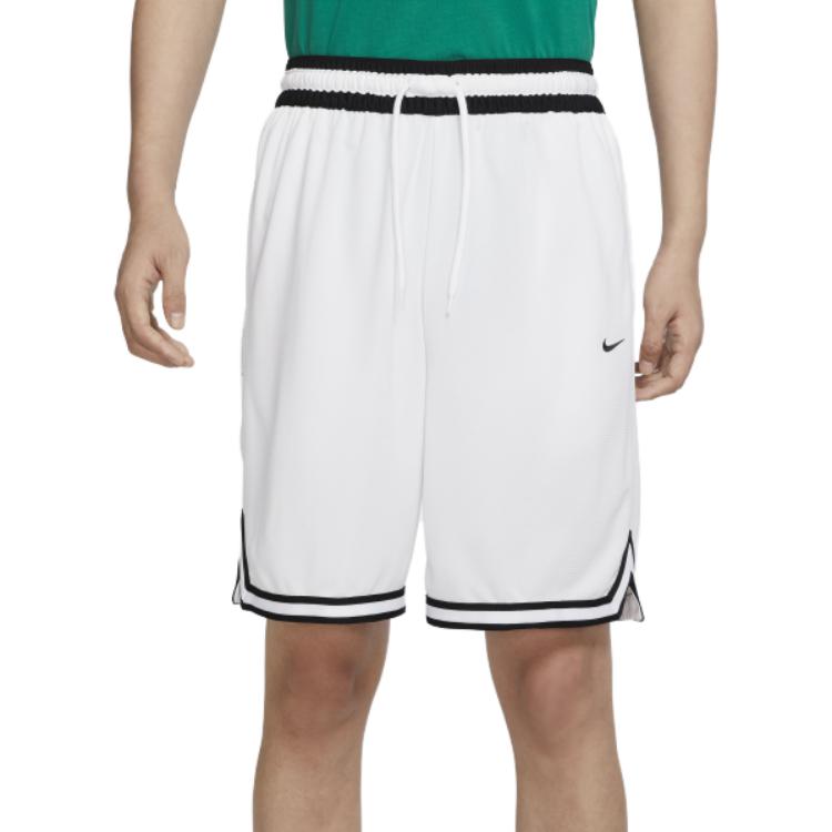 Nike Dri-Fit DNA Logo Print Pruhovaný Stahovací Šňůrkou Sportovní Šortky Pánské Spodní Díly Bílé DH7161-100