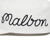 MALBON GOLF Malbon Pillbox Ball Cap Off White