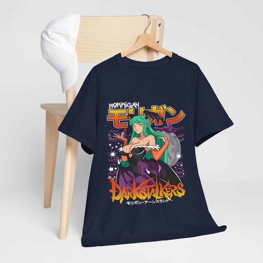 Morrigan Aensland Tshir Darkstalkers Shirt Girl Anime Waifu Gift Shirt All Size M