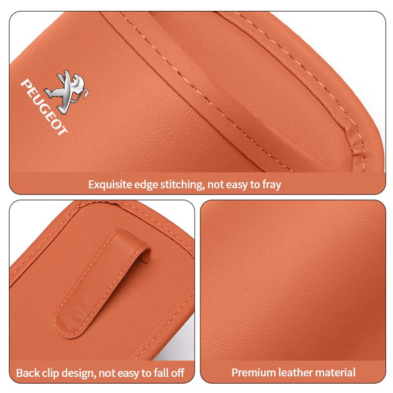 Leather Car Door Side Water Cup Holder Interior Storage Box for Peugeot 106 207 208 301 306 307 308 407 408 508 2008 4008 5008