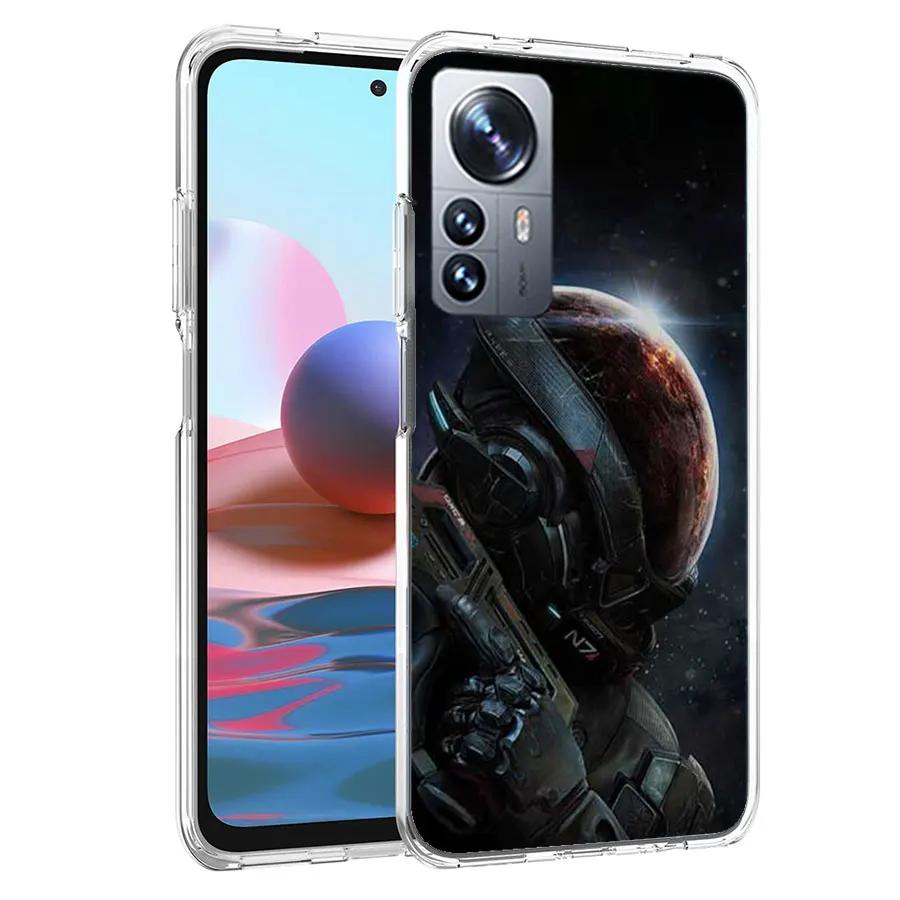 N7 Mass Effect Phone Case For Xiaomi Poco X3 NFC X4 GT M3 M4 M5 M5S X7 X6 X5 F6 Pro F5 F4 Mi F3 F2 Cover TPU Capa Coque Clear Pa