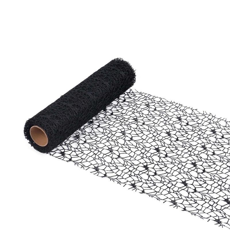 

Holiday Decorative Mesh Ribbon Multipurpose Decoration Wrap Mesh Roll for Elegant Wreaths and Festival Accent