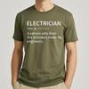 Street Wear Unisex Oneck T Shirt Unisex Electrician Noun A Person Who Fixes Mistakes Made By Engineers Hiphop Unisex Top Tees
