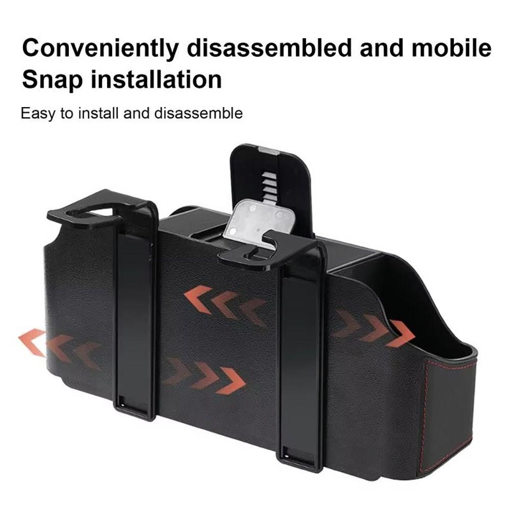 1Pcs Auto Interior Storage Car Tissue Box Holder with 2 Cup Holders Headrest Hooks  Car Accessories