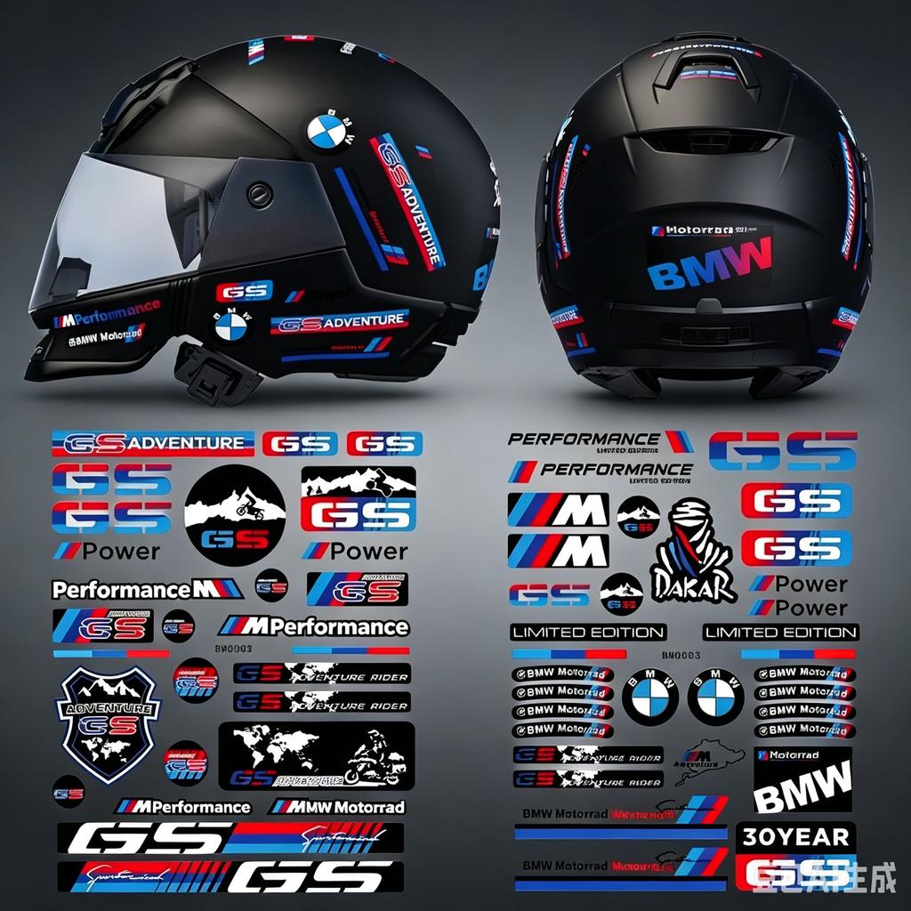 Pro BMW M S1000RR NineT-Nine T F900R S GS-GS 853CC R 1300 GS G 310 Motocykl Samolepky Kapotáž Palivová nádrž Box na helmu Vinylová nálepka ir2 kyzm5