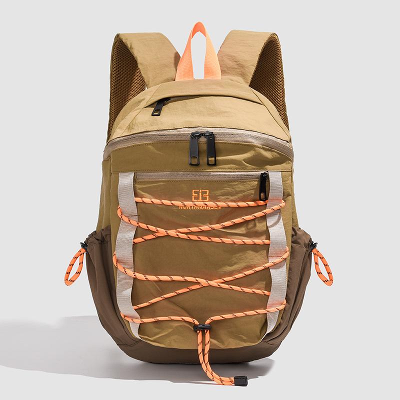 Outdoor hiking small backpack new large capacity Oxford cloth backpack college student leisure travel bag