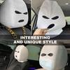 2 PCS Car Headrest Cover, Personalized Funny 3 Hole Auto Seat Full Face Mask Headcover, Ski Mask Wrap Protection for Front Seat Head Rest Decoration,