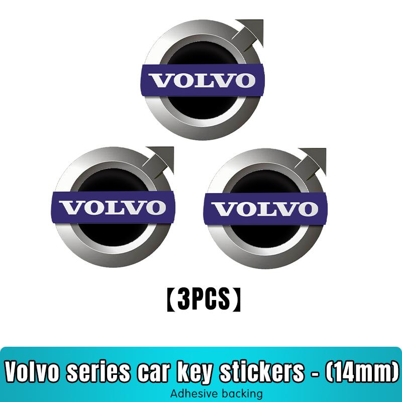 

Car Key Badge Replacement Stickers Decoration Emblem For Volvo XC90 V90 V60 XC60 V40 S80 S60 S90 C40 XC40 V70 XC70 C30 C70