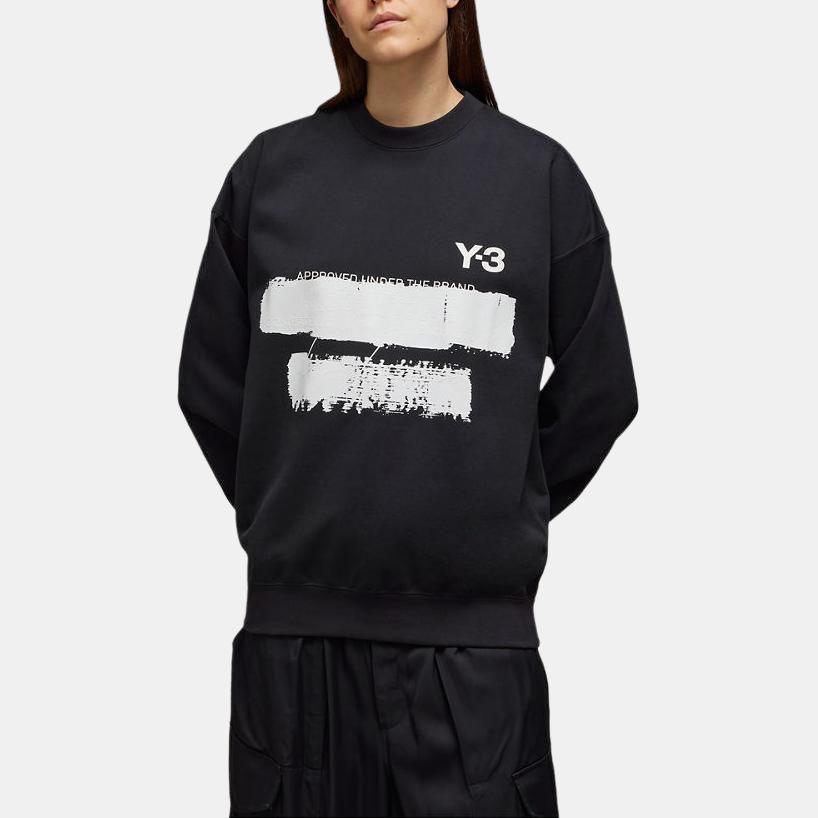 adidas x Y-3 U GFX Crew Black Unisex Streetwear JN4881