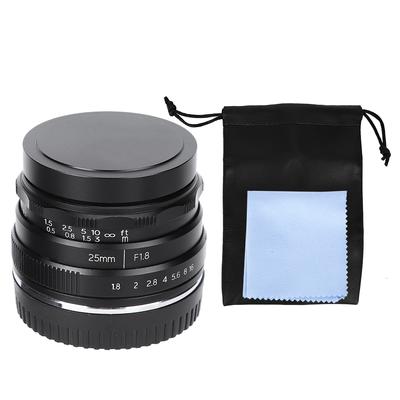 NEWYI 25mm F1.8 M4/3-Anschluss Große Blende Kleines Weitwinkel-Porträtobjektiv für Olympus