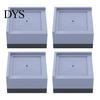 Anti-slip Furniture Block 4Pcs Risers Shock Absorbing Heavy Duty Bed Desk Cabinet Sofa Height Adjustable Chair Legs Refrigerator Dryer Washing Machine