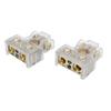 2 Pcs Battery Terminal Connectors 0 2 4 6 8AWG with Shims Protector Cover for Cars Caravans RVs Trucks Pickups