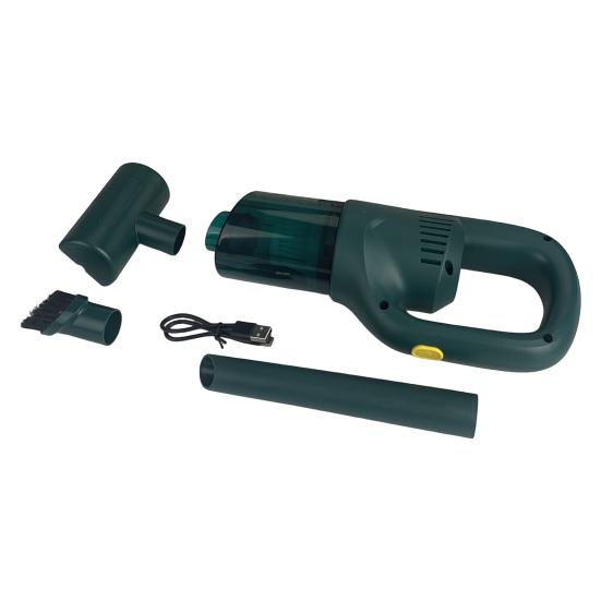 

Беспроводной пылесос с мощным двигателем, сильным всасыванием, низким уровнем шума, перезаряжаемый, ручной зелёный