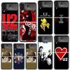 Band U-U2 Rock Phone Case For Samsung Galaxy Z Flip 7 Flip7 Zflip 6 Flip6 5 Flip5 4 Flip4 3 Flip3 5G Fundas Black Cover