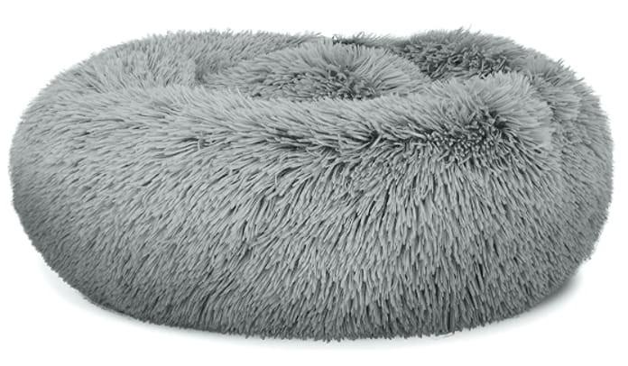Plush bed S 40cm - light gray