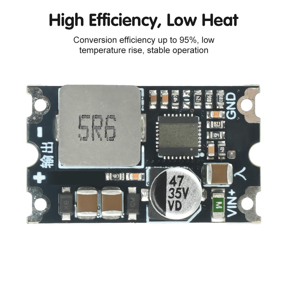 DC-DC Buck Module 6-35V to 5V 12V Fixed Output Power Converter 8A Mini Buck Regulator Step Down Module with TVS 500kHz lowripple