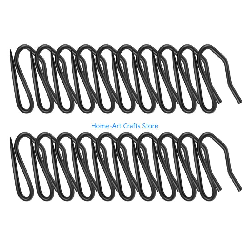 

Y3NA Pack of 20 Multipurpose Stainless Steel Curtain Hooks for Shower Rings Metal Grommet Clip Drapery Holders 2025 New Dropping China Mainland