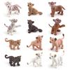 Simulating Wild Animal Tiger And Leopard Cub Models Desktop Ornament Set For Desk Decor