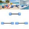 Water Dumbbells Zwembad Oefening Barbell Gewichten Schuim Hand Bar Draagbaar Afneembaar Gebouwd voor