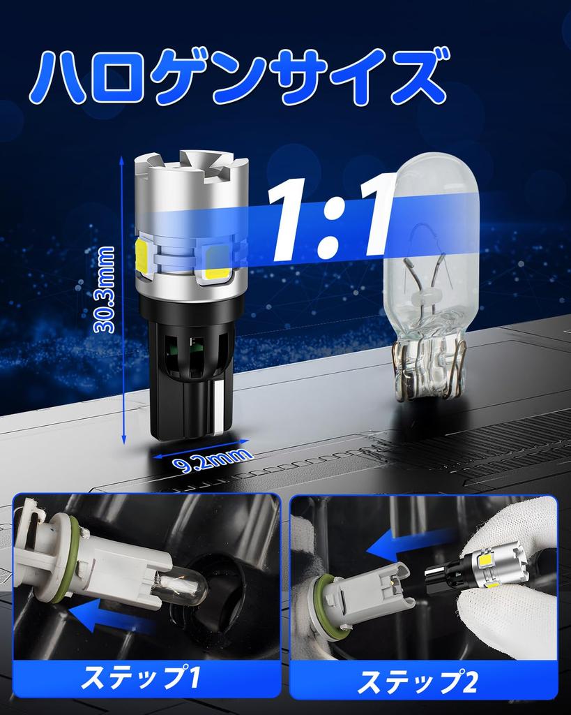 SUPAREE T10 LED-Birne für Standlicht und Kennzeichen Super Rundumleuchte Fahrzeugprüfung 1 Stück Lampen, Lampen, Leuchten, Hell, 360-Grad