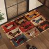 Retro Sausage Dog Absorbent Non-Slip Bathroom Mat – Quick-Drying & Stain-Resistant