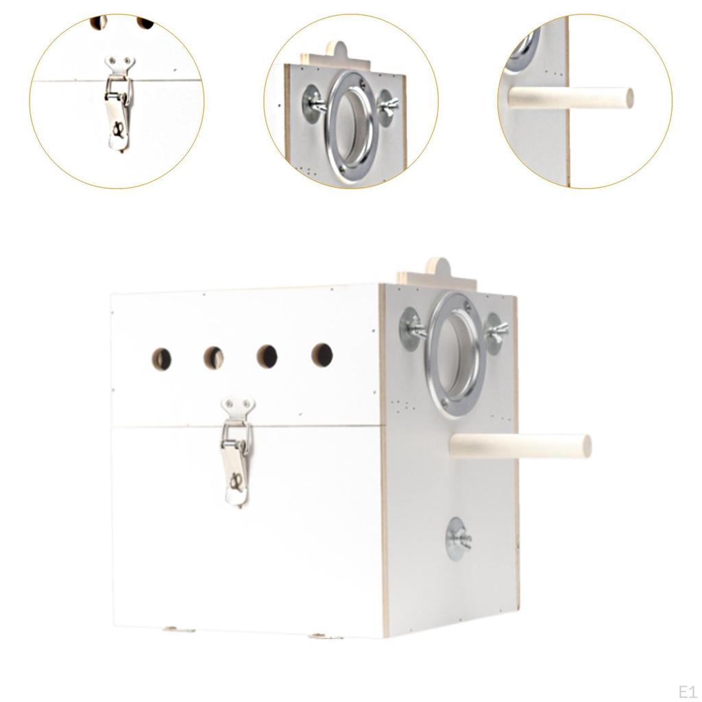 Bird Nest Box Parrot Mating Breathable House, Hanging Wooden Pet Parrots