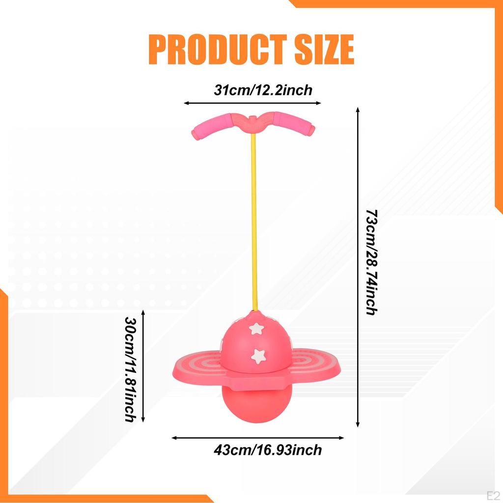 Ball Bouncing with Colorful Light Accessories Children Adults Boys Girls Jump Board High