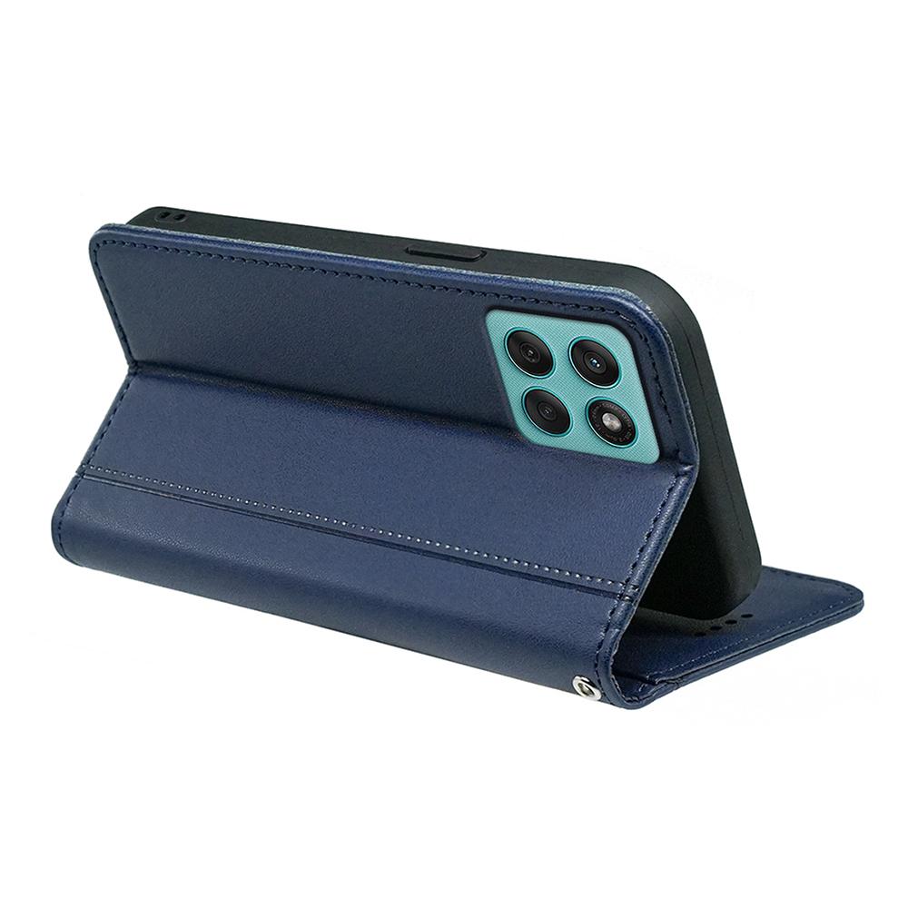 For Motorola Edge 60 Fusion 5G Wallet Case Magnetic Closing PU Leather Phone Cover with Wrist Strap