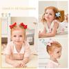 3/4/6/8inch  Boutique Handmade Colorful Solid Ribbon Grosgrain Hair Bow with Clips for Kids Girls Hair Accessories