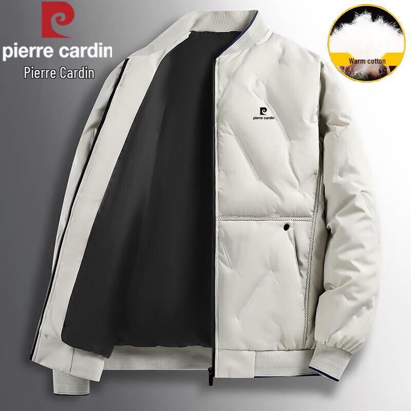 Pierre Cardin Unisex Stand Collar Padded Winter Jacket