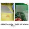 10 db 50 LPI & 75LPI &100LPI &160LPI Lencsefólia Lap a 3D Fotó Készítéshez Lencsefólia