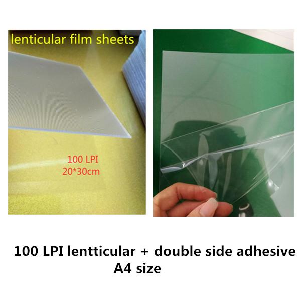 10 db 50 LPI & 75LPI &100LPI &160LPI Lencsefólia Lap a 3D Fotó Készítéshez Lencsefólia