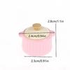 [JN] 1/12 Miniature Dollhouse Kitchen Butter Colored Soup Pot Model Kitchenware Decoration Dolls House Micro Scene Ornament
