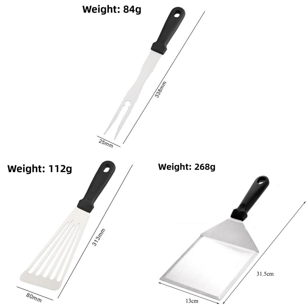 Stainless Steel Steak And Pancake Spatula With Long Handle For Home Kitchen Cooking