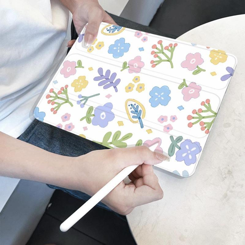 Floral Smart PU Case for IPad 10th Generation IPad Air 5 4 IPad Pro 11 2022 2018 9.7 5/6th Air 2/3 10.5 10.2 7th 8th 9th Gen
