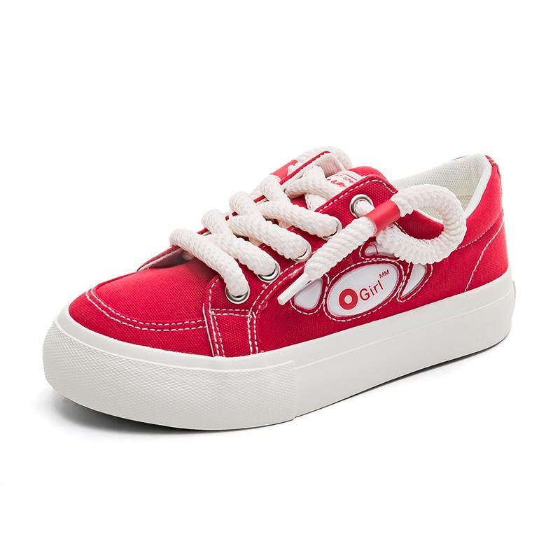 Оптовая продажа дышащей спортивной обуви на шнуровке женские спортивные кроссовки обувь для ходьбы 35 красный 2509₽