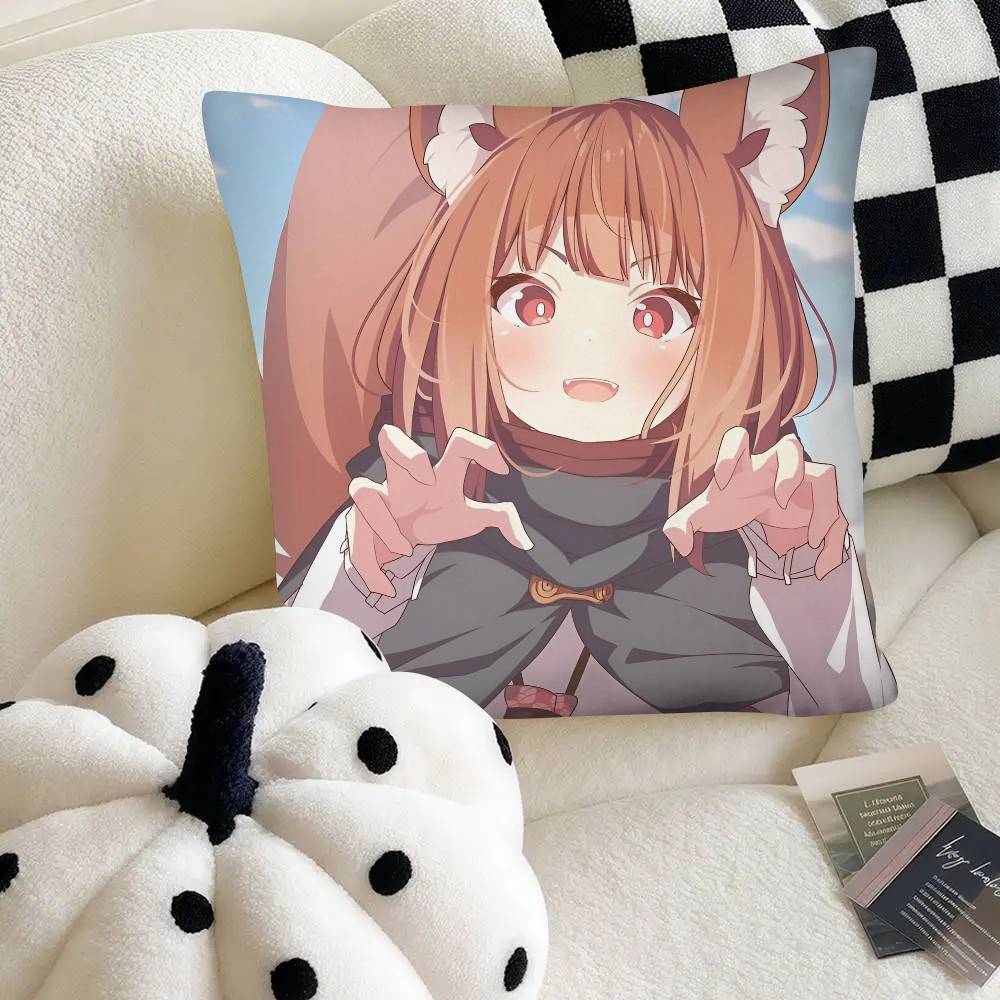 Spice And Wolf Anime Pillow Case Square Pillow Bedroom Sofa Leisure Comfort Cushion Car Home Decoration