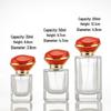 Compact Transparent Glass Perfume Spray Bottle - Travel-Friendly Snap-On Decanter