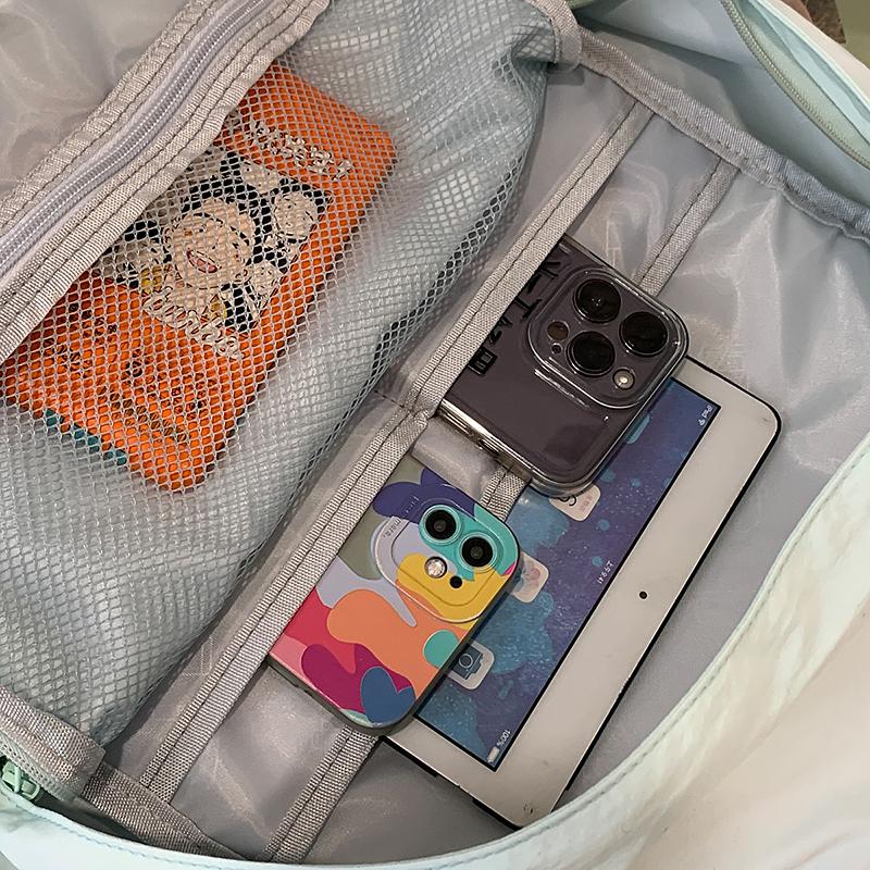 Damryggsäck Junior Senior Gymnasieelev Ryggsäck Lättviktig Enfärgad Reseryggsäck