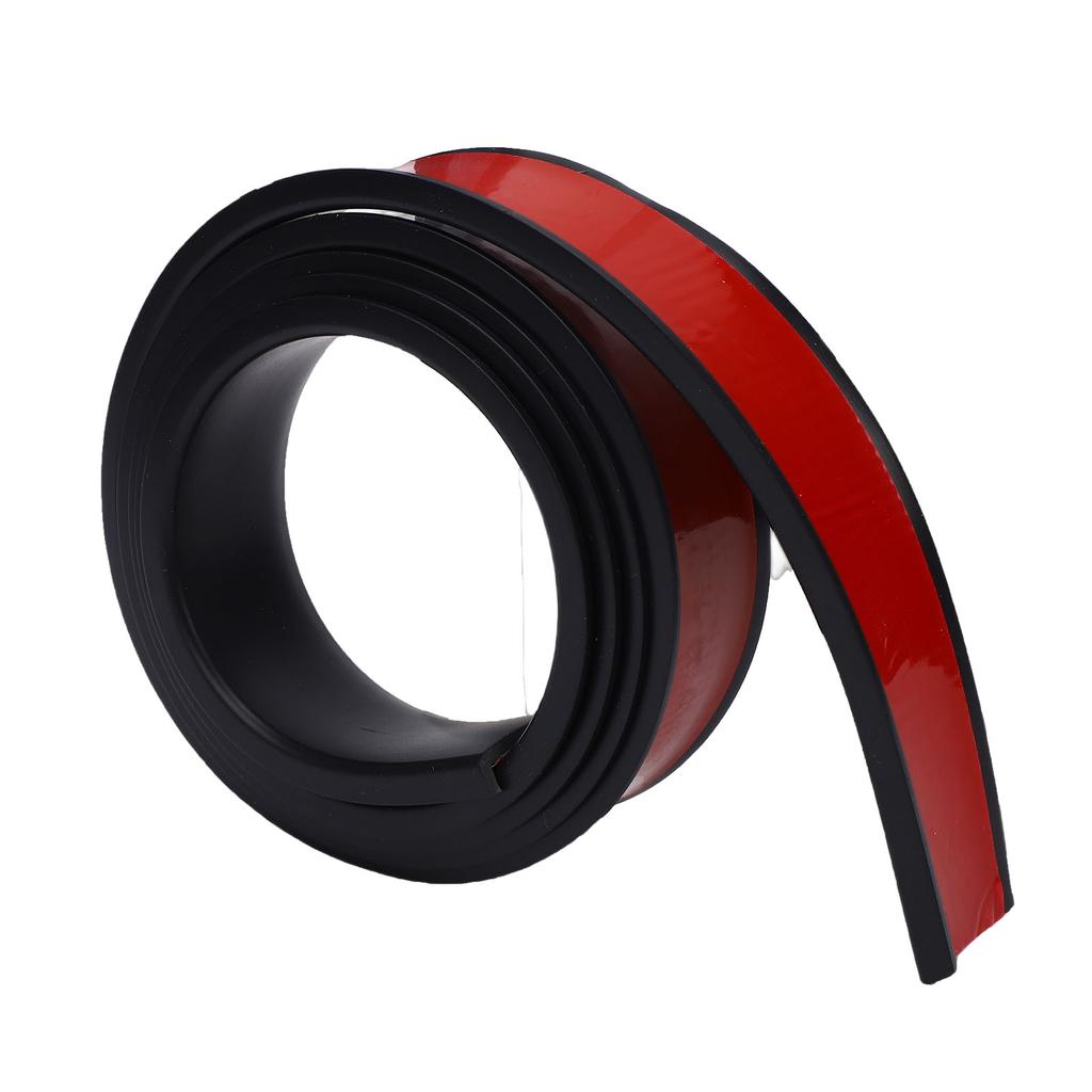 Rivestimento Passaruota Auto Motivo Fibra di Carbonio PVC Antigraffio Sopracciglio Ruota Auto Striscia Anticollisione Ruota Piatta Nera 3.8