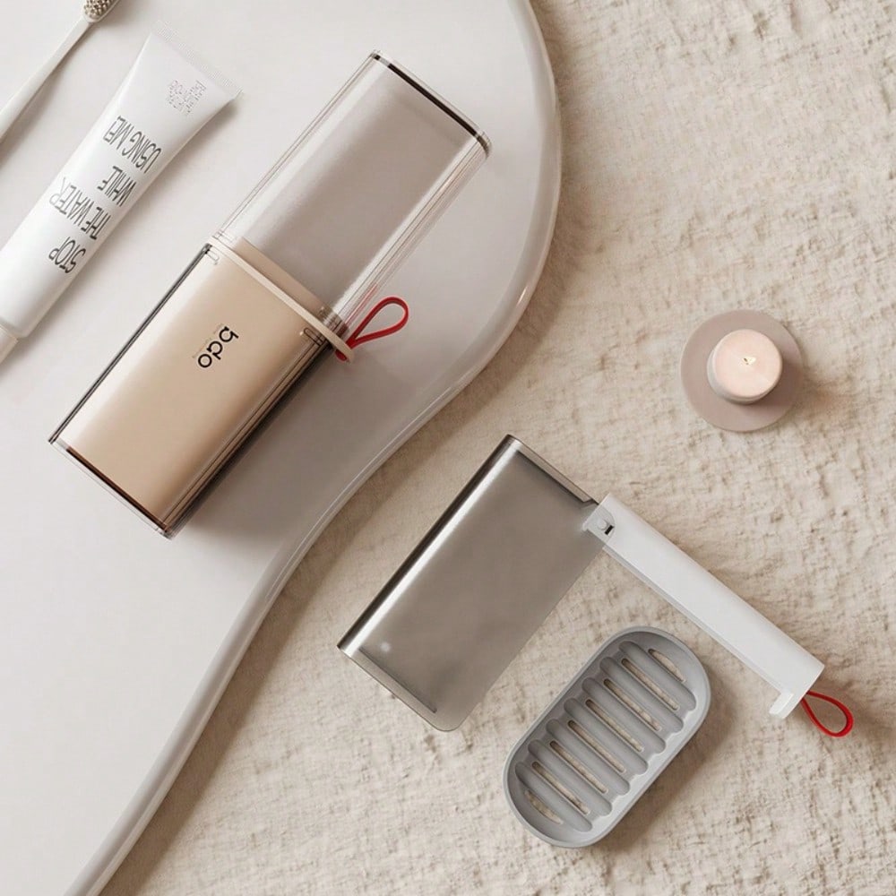 Travel Wash Set Toothbrush Toothpaste Storage Box Tooth Box Soap Box With Lid Portable Light Luxury