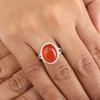 Natural Carnelian Gemstone 925 Sterling Silver Handmade Jewelry Designer Engagement Ring For Women RR-80-30