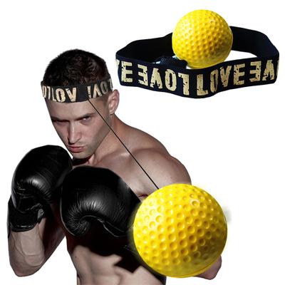 Palla da boxe per riflessi con fascia per la testa Velocità Reazione Precisione Concentrazione Coordinazione occhio-mano Allenamento Sollievo dallo stress Attrezzatura da boxe con palla da boxe