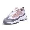 Skechers DLites Comfortable Versatile Durable Breathable Low-Top Casual Shoes Women Sneaker Pink Gray White 13141-PKPR
