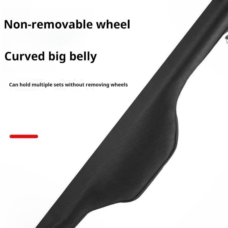 Fishing Poles Gear Tackle Tool Bag Folding Fishing Rod Reel Protective Pouches Breathable Meshes Storage Bag Easy to Use