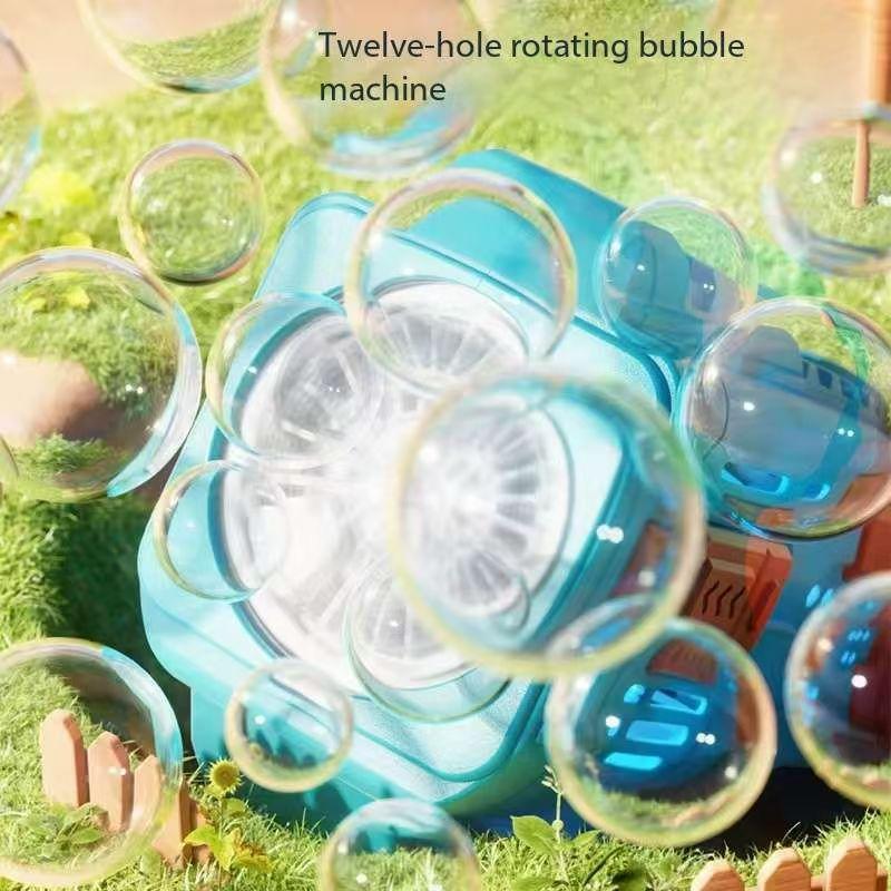 Fully Automatic Space Bubble Blowing Toy Bubble Gun Outdoor Bubble Machine for Kids Soap Bubble Summer Toys Children Gifts