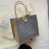 Women Handbag Floral Print Large Capacity Versatile Shoulder Bag Casual Everyday Bag Minimalist Tote Bag